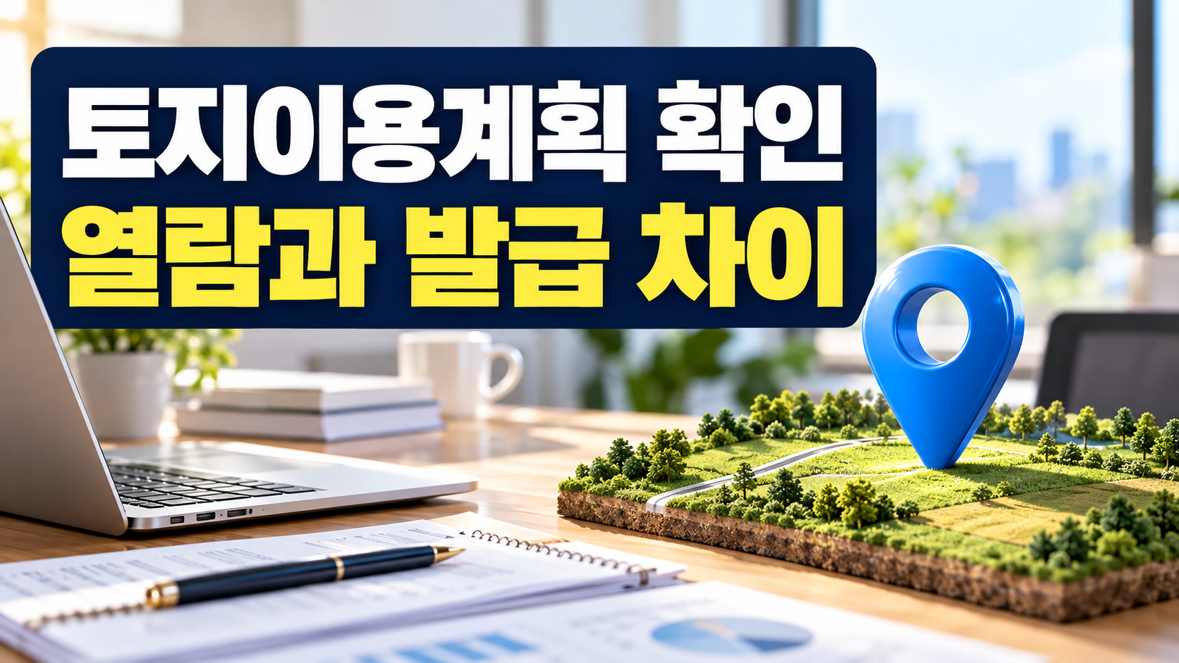토지이용계획 확인 열람과 발급 차이