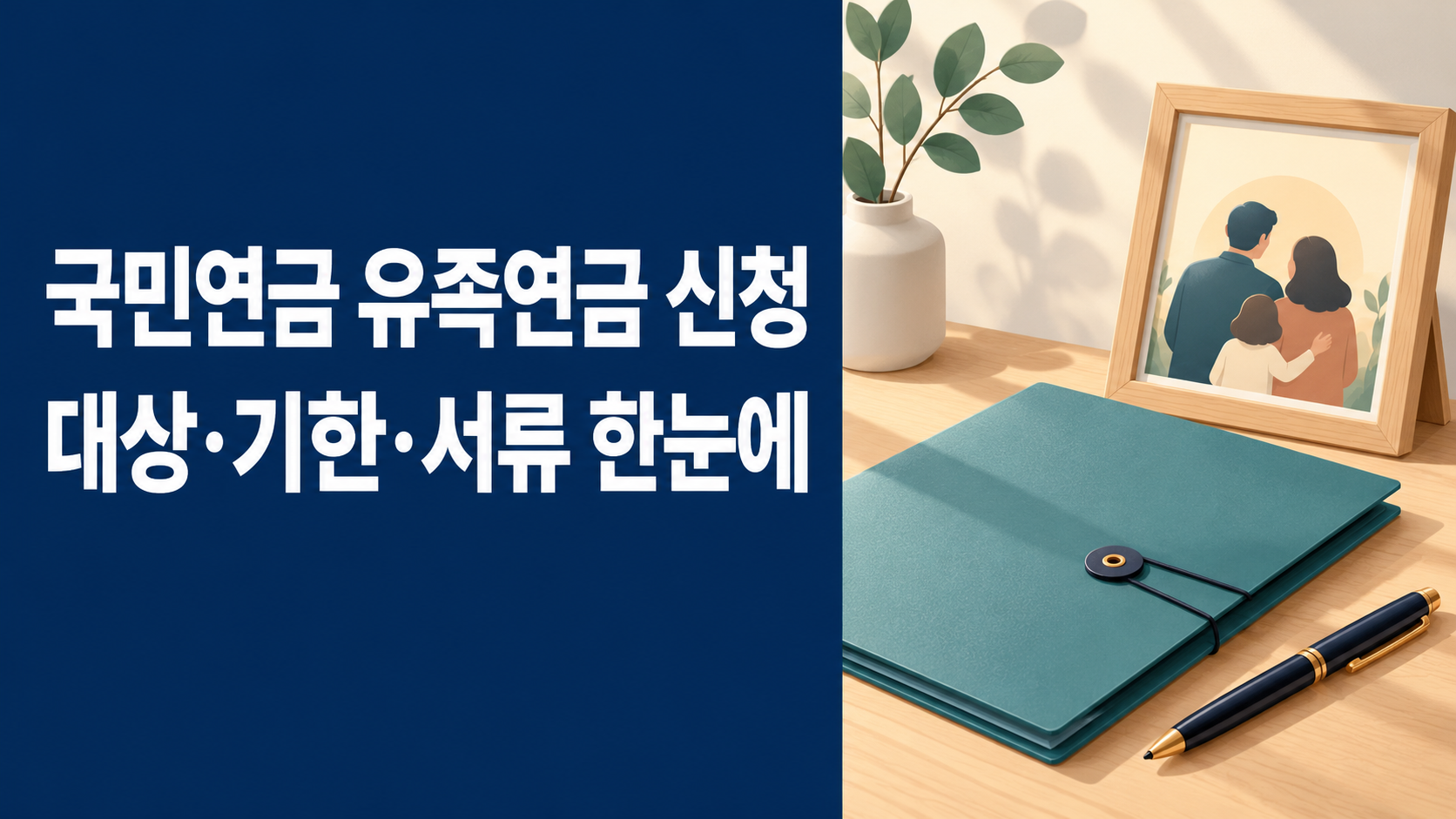 국민연금 유족연금 신청 대상·청구기한·필요서류