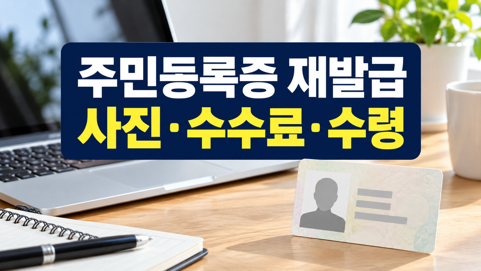 주민등록증 재발급 사진·수수료·수령